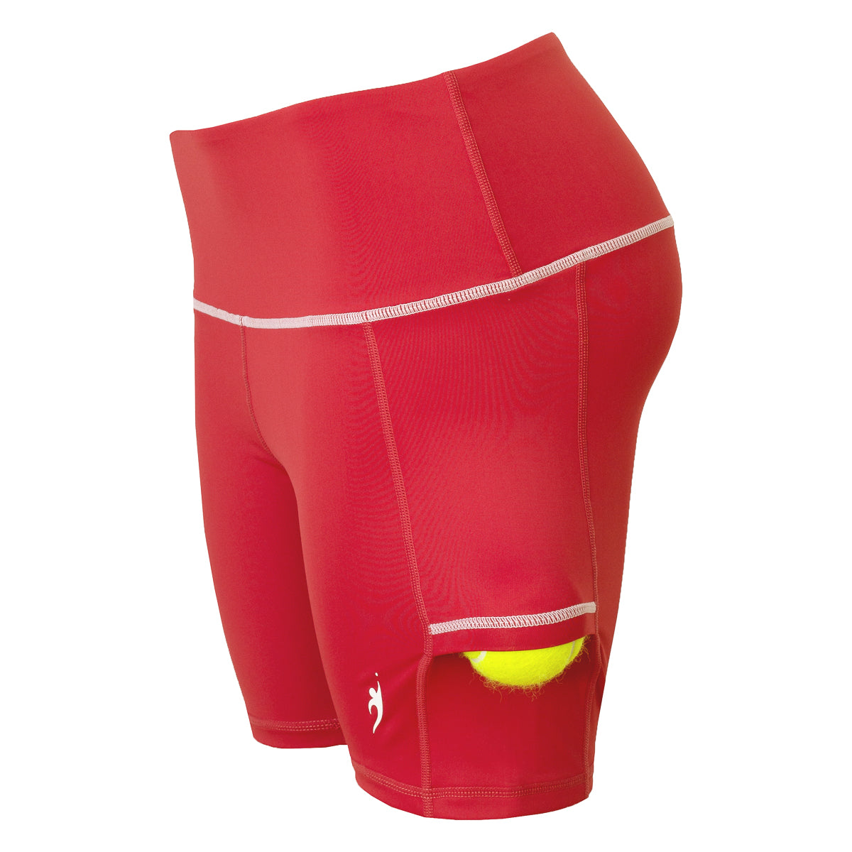 Women's mid-thigh tennis shorts - Red