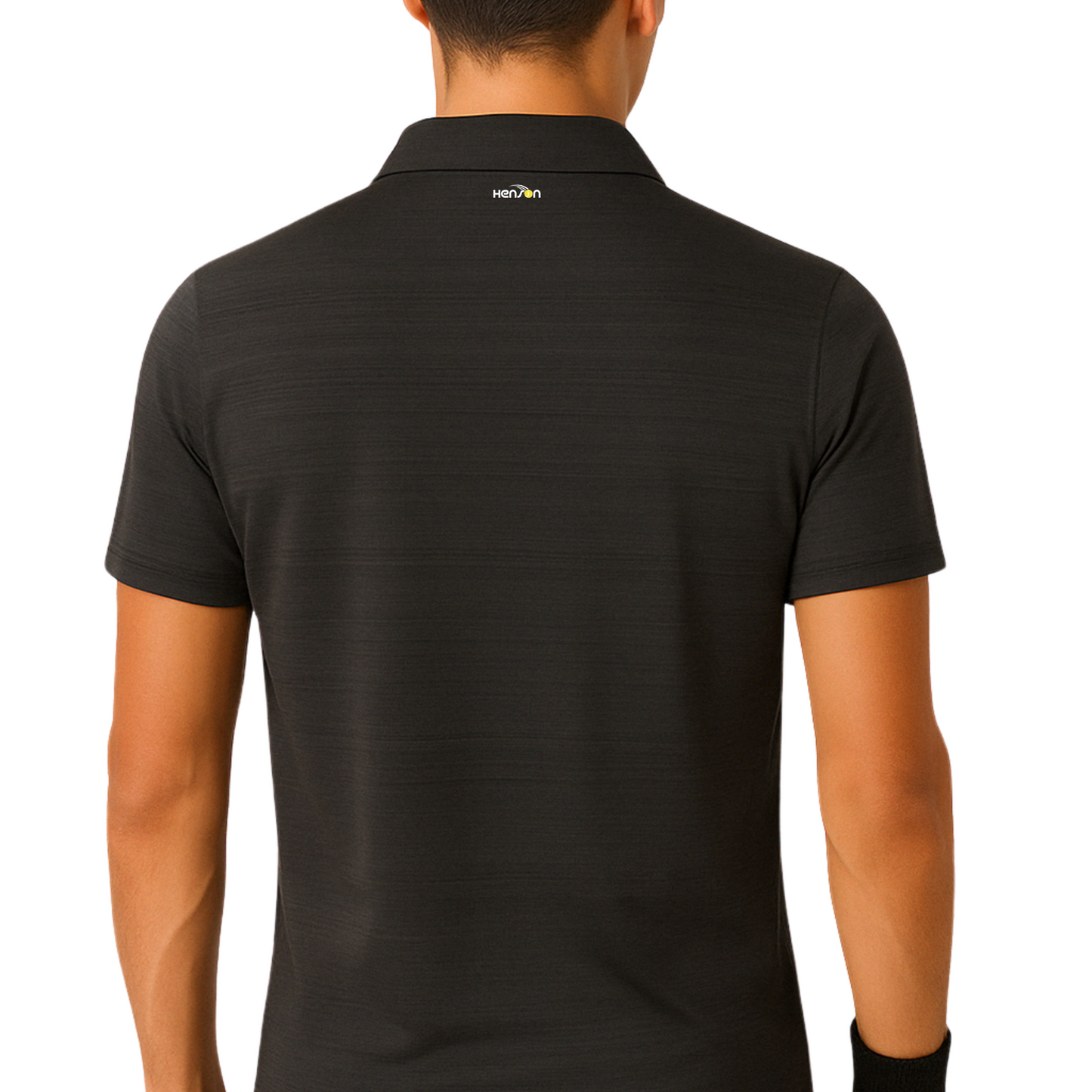 Men's tennis collar shirt - Black