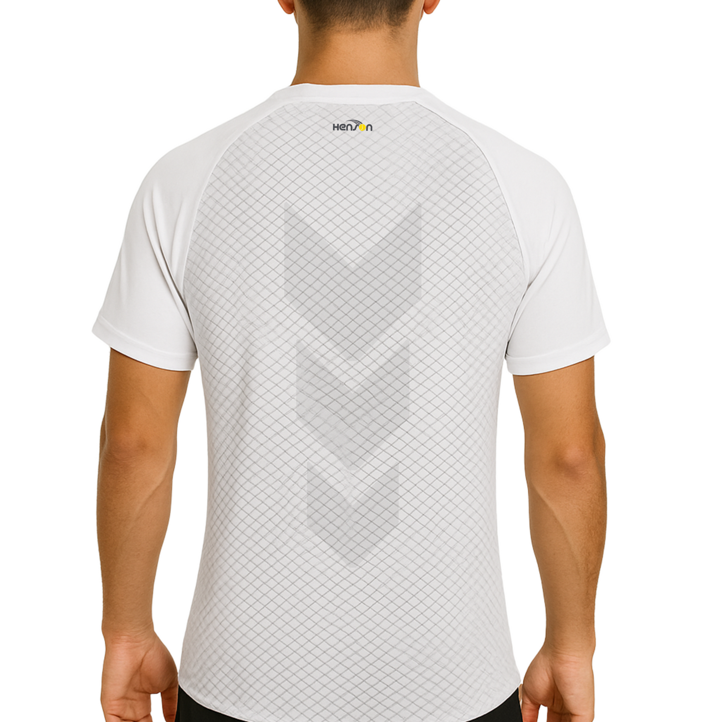 Men's tennis round-neck - White