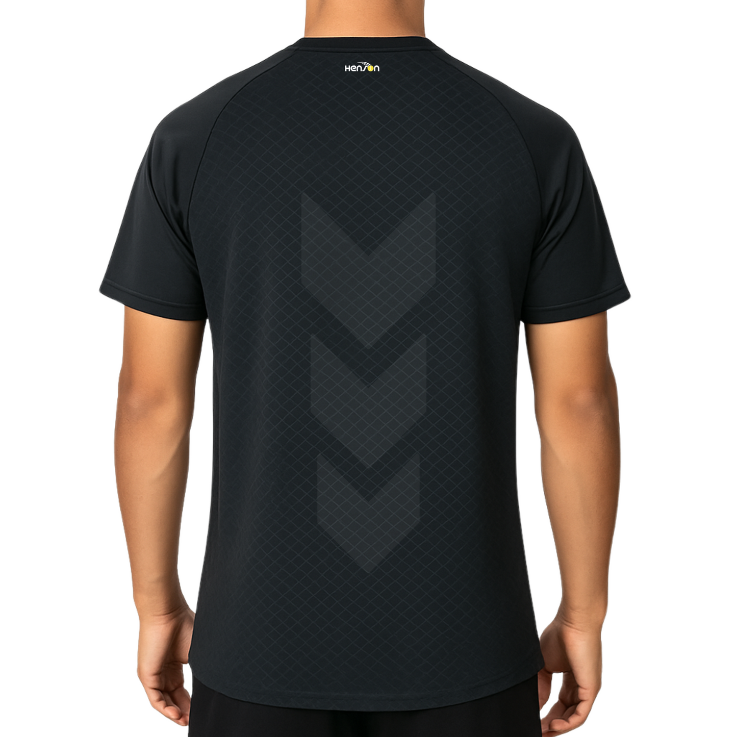 Men's tennis round-neck - Black