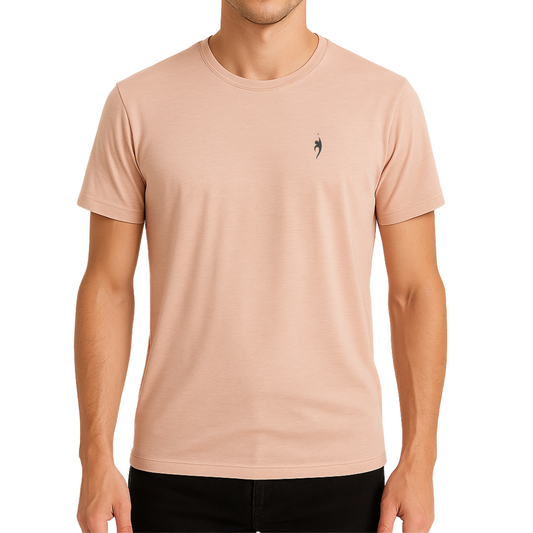 Men's off-court leisure bamboo t-shirt - Light pink