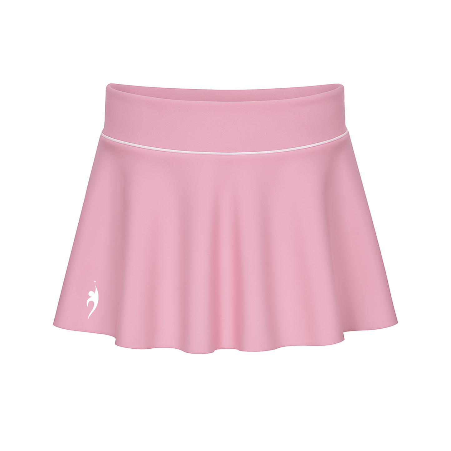 Girl's tennis skirt with compression shorts & inverted ball pockets - Pink