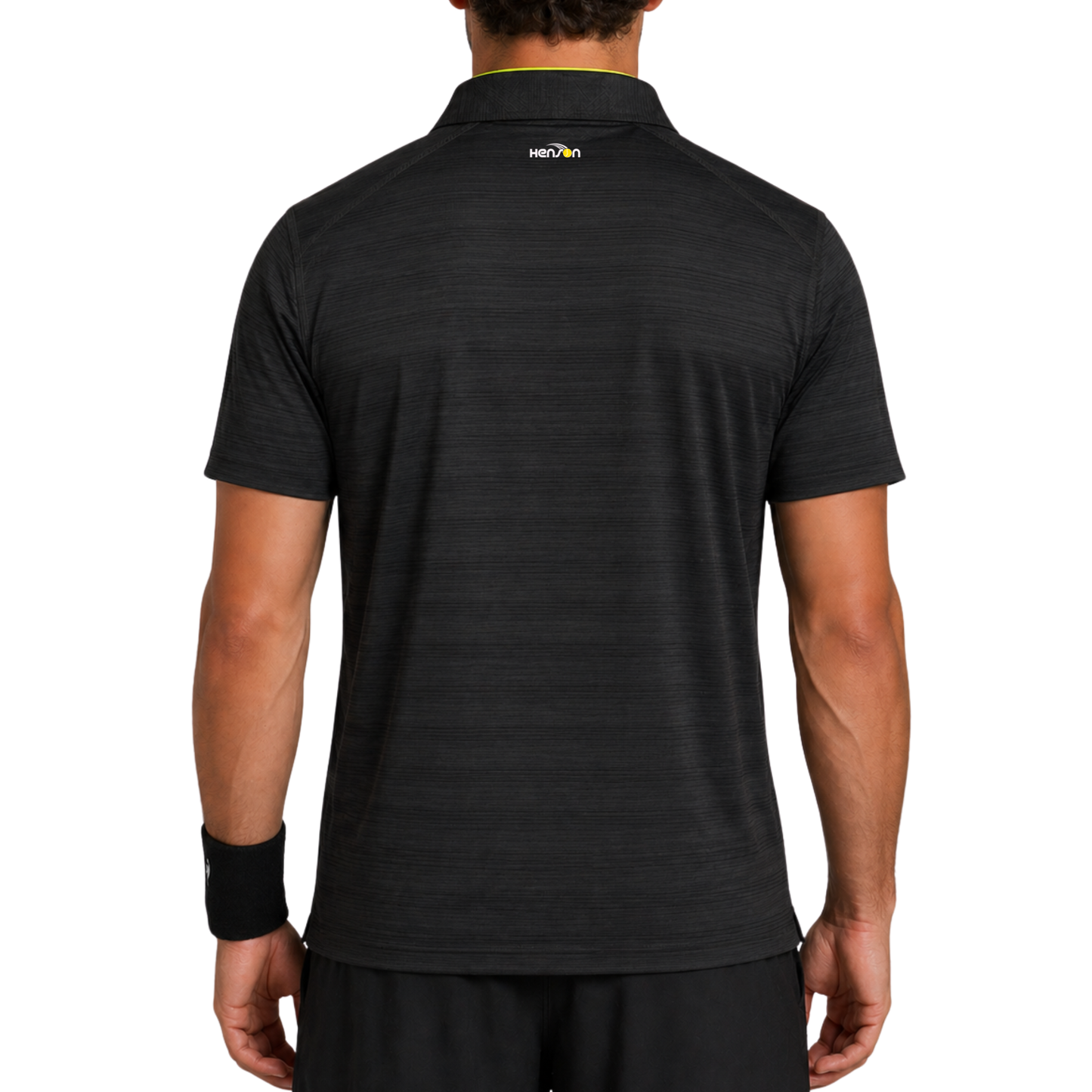 Men's Tennis Collared shirt - Black
