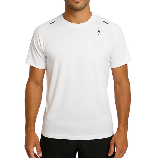 Men's tennis round-neck - White