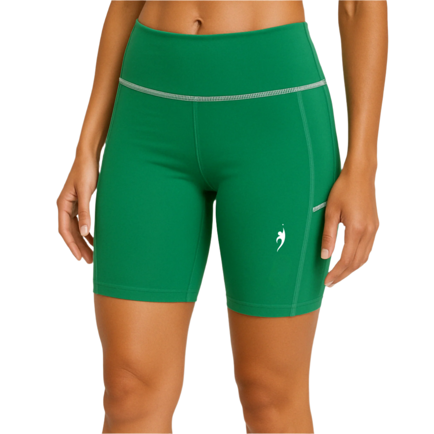Women's mid-thigh tennis shorts - Green